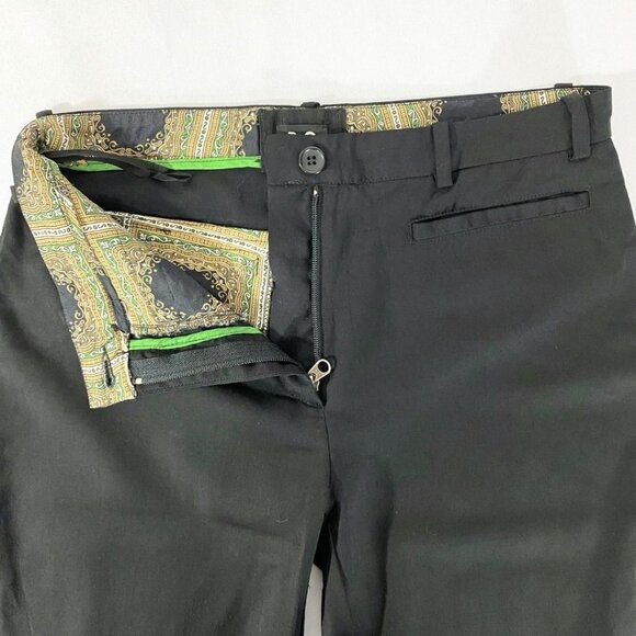 DOLCE & GABBANA WOMEN'S BLACK WOOL BLEND ANKLE ZIP TAPERED TROUSER PANTS - S - Picture 5 of 9